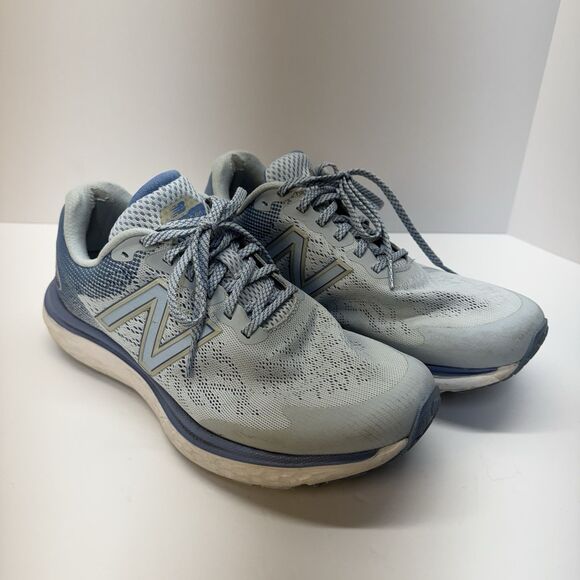 New Balance Fresh Foam 680 V7 Women’s Sz 9.5 Blue Running Shoes Lace Up Sneakers - Picture 2 of 10